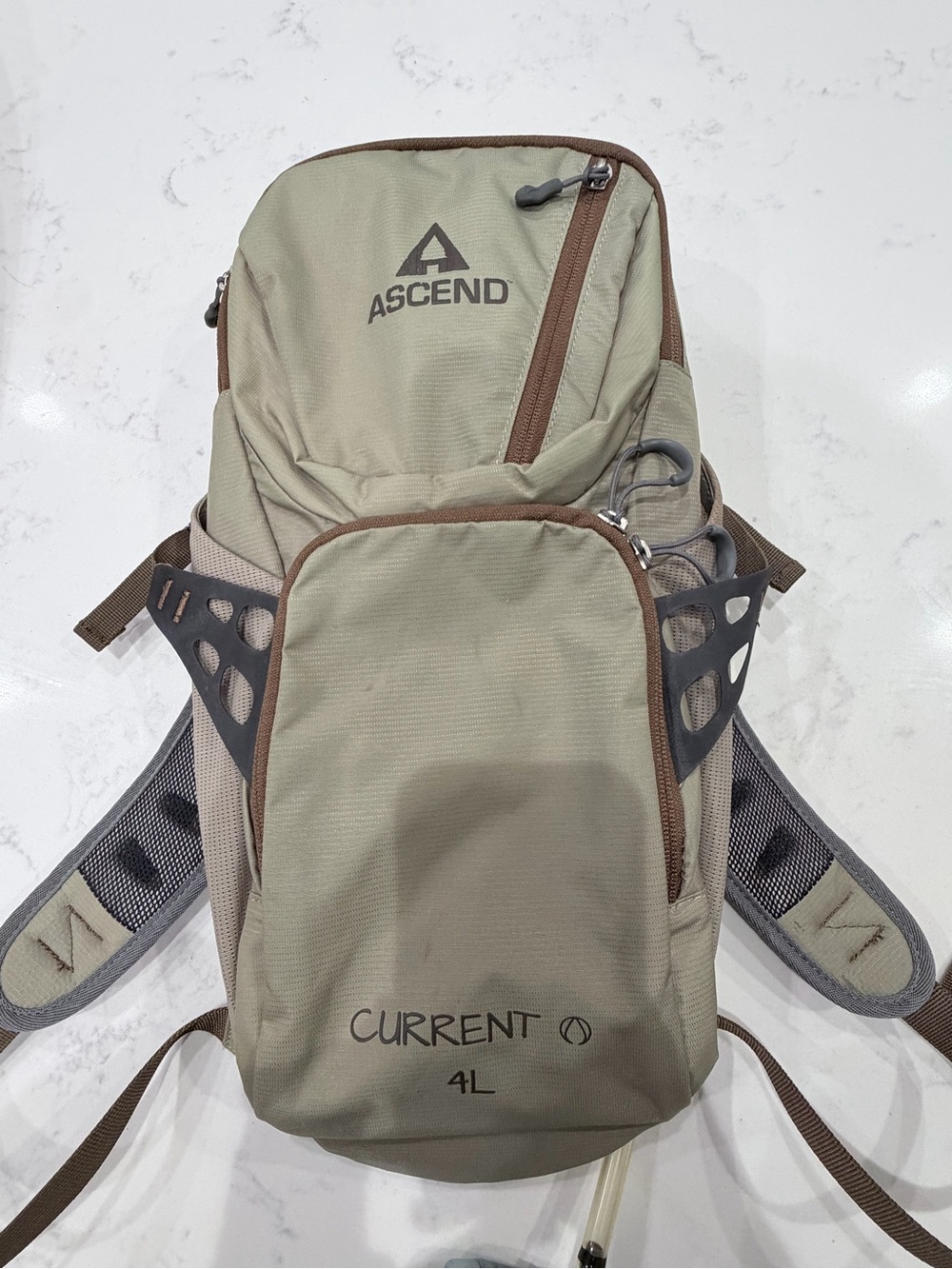 Ascend Current 4L Backpack Hydration Pack - Beige